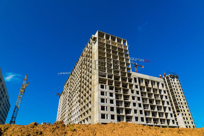 莫斯科,高大的,俄羅斯,房屋,建筑業(yè)